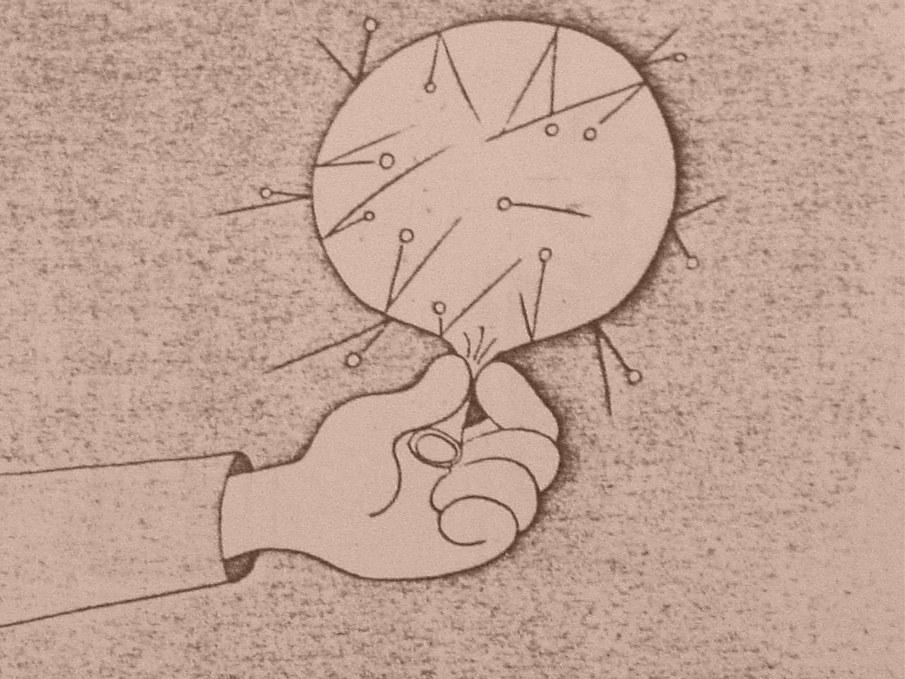 Partículas de gas en movimiento